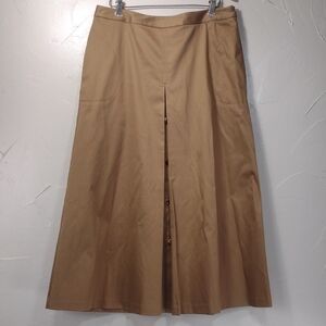 Liz Claiborne A-Line Tan Stretch Maxi Skirt 10